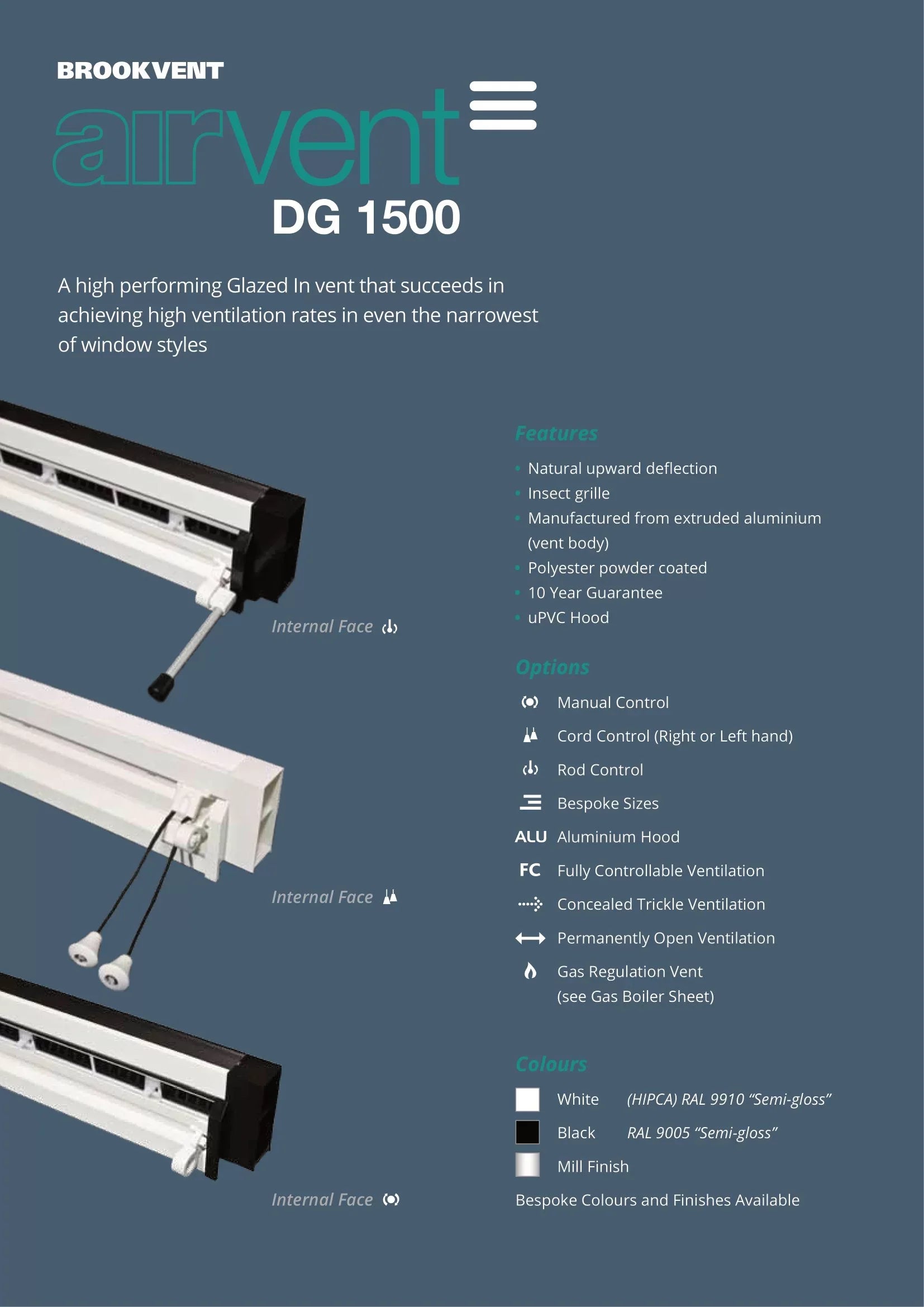 airvent DG 1500 Window Vent brochure