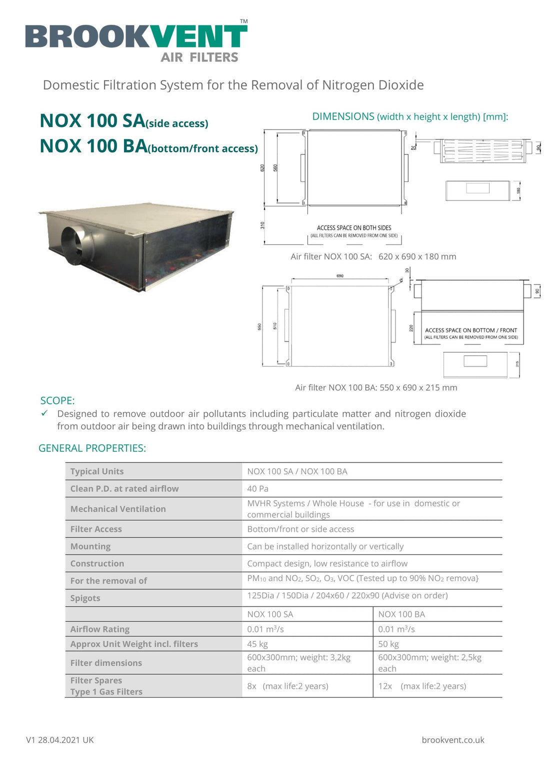 NOX100 brochure