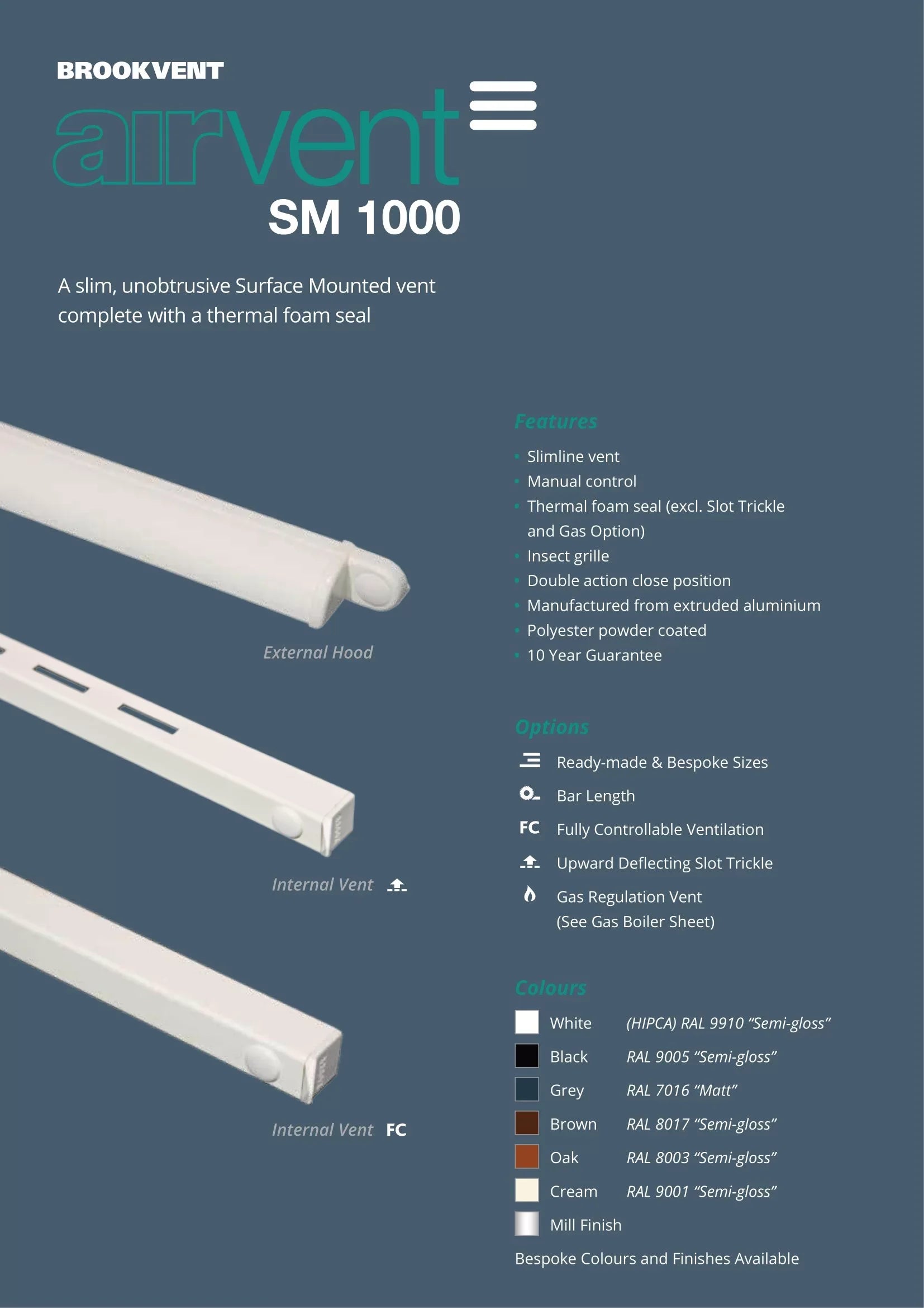 airvent SM 1000 Trickle Vent brochure