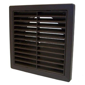 Brown Louvred PVC Grille