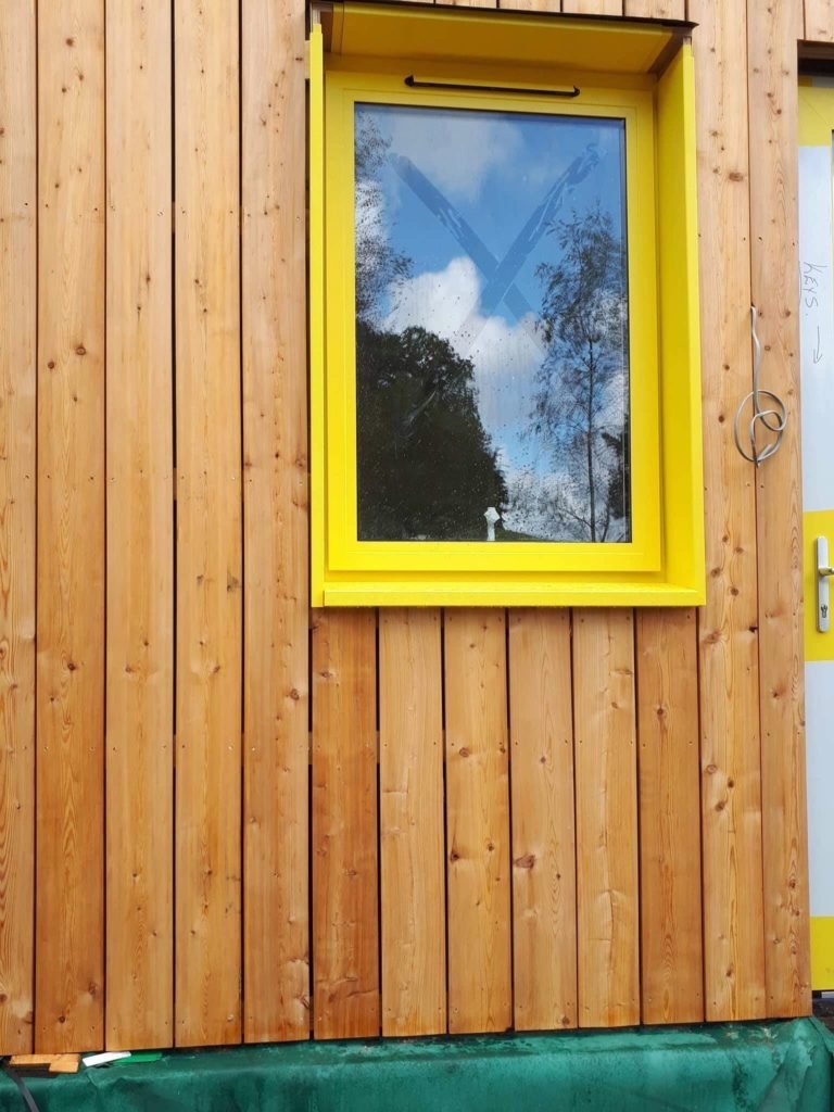 Brookvent bespoke yellow external hood