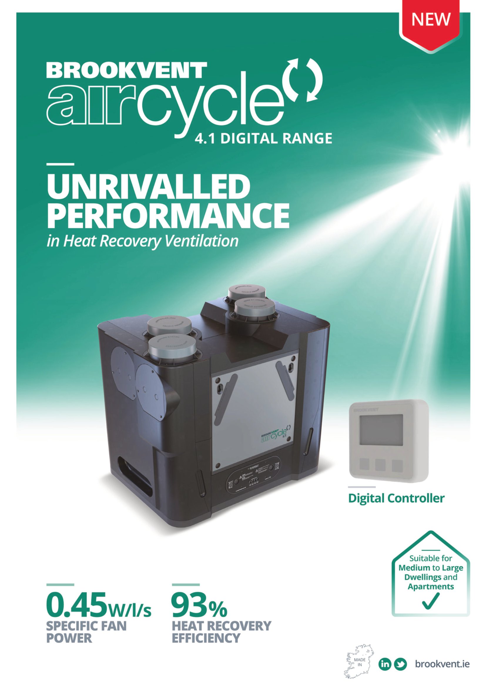 Aircycle 4.1 Digital Range House Ventilation System